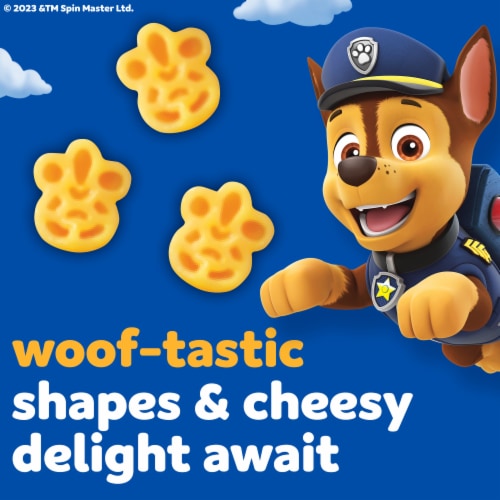 Kraft Mac N Cheese Macaroni and Cheese Cups with Paw Patrol Pasta Shapes Perspective: left