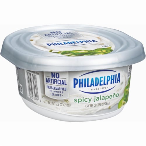 Philadelphia Spicy Jalapeno Cream Cheese Perspective: left