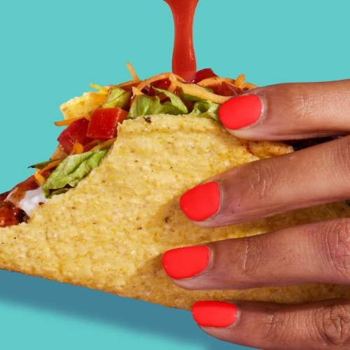 Taco Bell Fire Sauce Perspective: left
