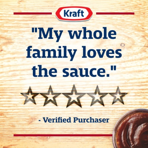 Kraft Original Slow-Simmered Barbecue Sauce Value Size Perspective: left