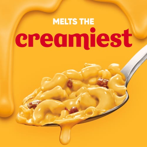 Velveeta Cheesy Bowls Bacon Mac & Cheese with Smoky Cheese Sauce Microwavable Meal Perspective: left