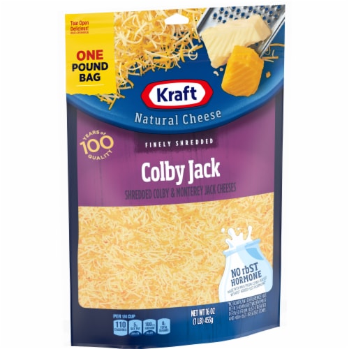 Kraft Colby Jack Finely Shredded Cheese Perspective: left
