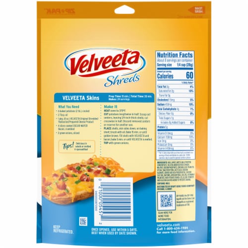 Velveeta Shreds Original Flavored Shredded Cheese Perspective: left