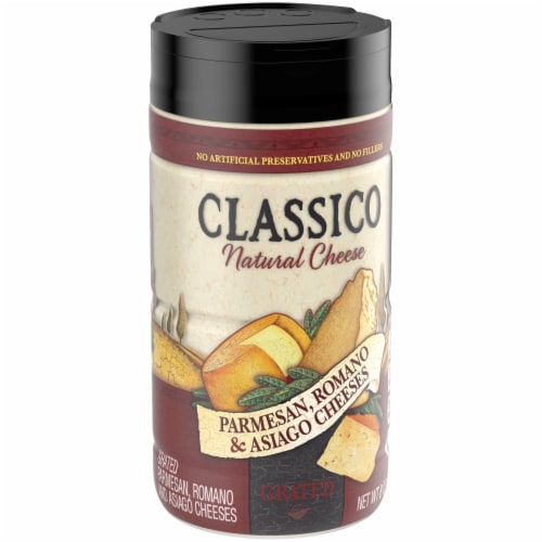 Classico Parmesan Romano & Asiago Grated Natural Cheese Perspective: left