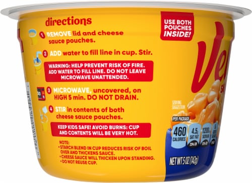 Velveeta® Shells & Cheese Original Mac n' Cheese Cup Perspective: left