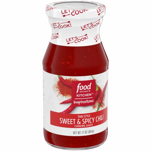 Food Network Sweet & Spicy Chili Cooking Sauce Perspective: left