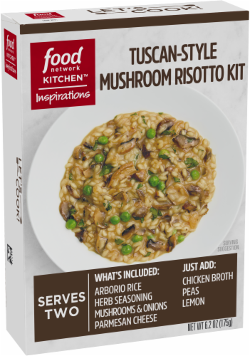 Food Network Kitchen Inspirations Tuscan-Style Mushroom Risotto Meal Kit Perspective: left
