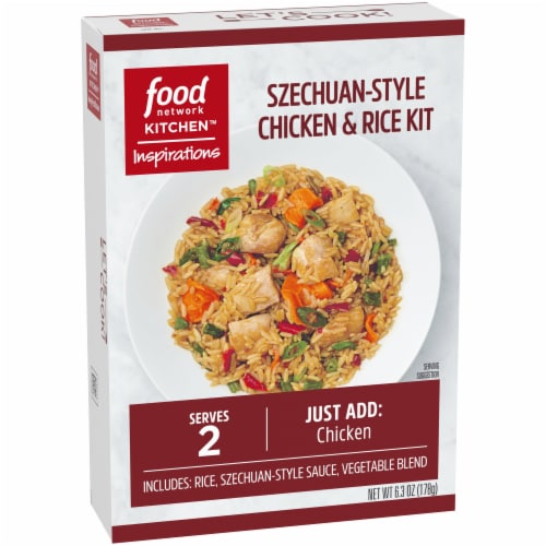 Food Network Kitchen Inspirations Spicy Szechuan-Style Chicken & Rice Meal Kit Perspective: left