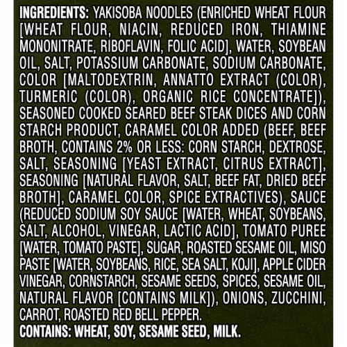 Benihana The Japanese Steakhouse Yakisoba Steak Frozen Meal Perspective: left