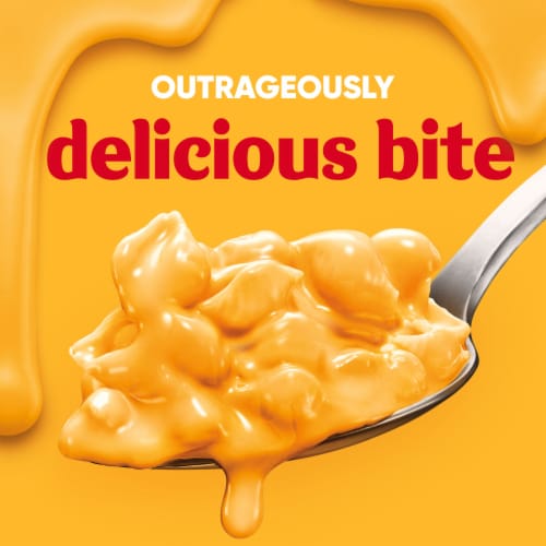 Velveeta Shells and Cheese Macaroni and Cheese Cups Easy Microwavable Big Bowl Dinner Perspective: left