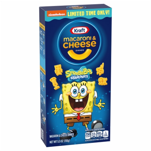 Kraft Macaroni & Cheese Spongebob Shapes Perspective: left