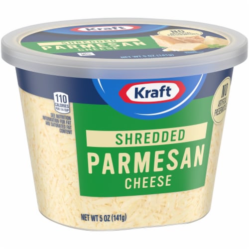 Kraft Shredded Parmesan Cheese Perspective: left