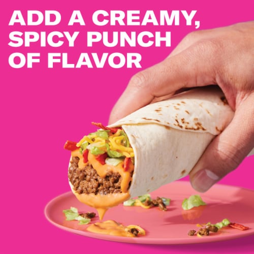 Taco Bell Creamy Chipotle Sauce Perspective: left