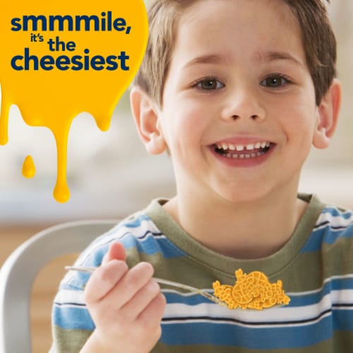 Kraft Mac N Cheese Macaroni and Cheese Dinner with Space Jam Pasta Shapes Family Size Perspective: left