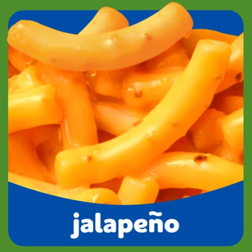 Kraft Jalapeno Flavored with Other Natural Flavors Mac & Cheese Macaroni and Cheese Dinner Perspective: left