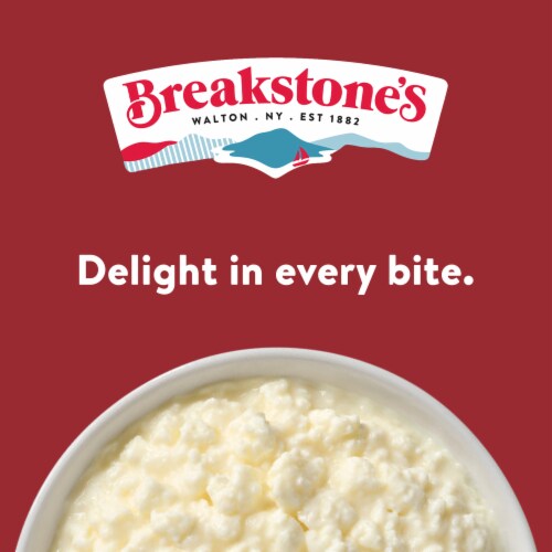 Breakstone's Large Curd 4% Milkfat Min Cottage Cheese 24 oz Perspective: left