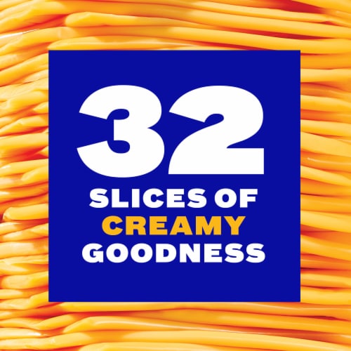 Kraft Singles American Cheese Slices Perspective: left