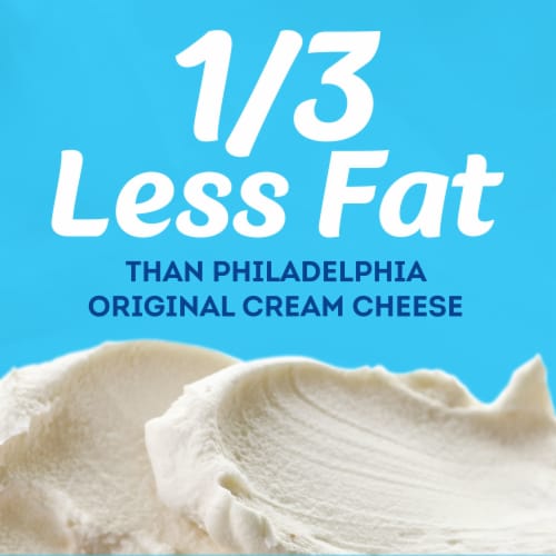 Philadelphia Reduced Fat Cream Cheese Spread Perspective: left