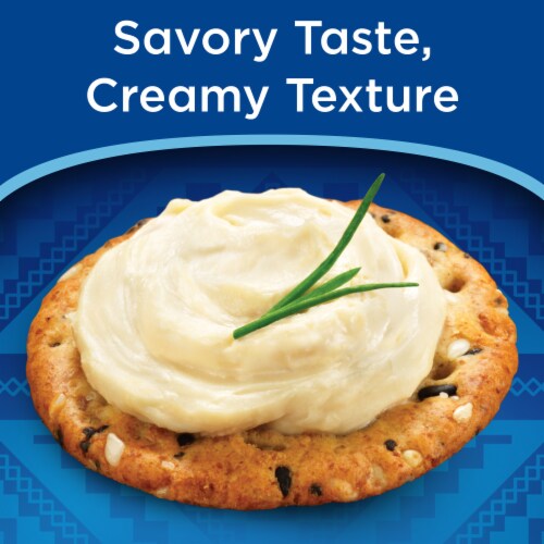 Kraft Roka Blue Cheese Spread made with Philadelphia Cream Cheese, Jar Perspective: left