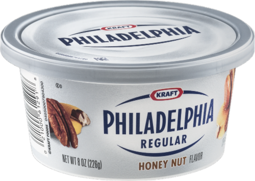Philadelphia Honey Nut Cream Cheese Perspective: left