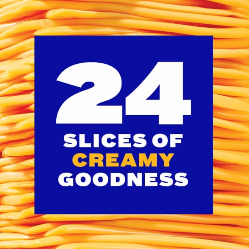 Kraft Singles American Cheese Slices Perspective: left