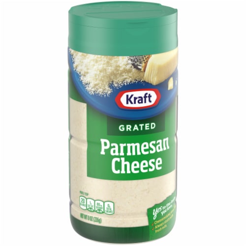 Kraft Parmesan Grated Cheese Perspective: left