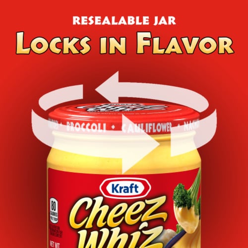 Cheez Whiz Original Cheese Dip Perspective: left