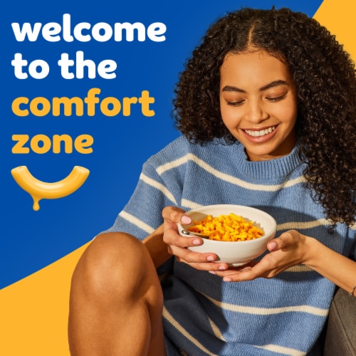Kraft Original Mac N Cheese Macaroni and Cheese Dinner Perspective: left