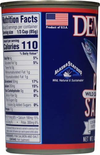 Deming's® Wild Caught Alaskan Pink Salmon Perspective: left