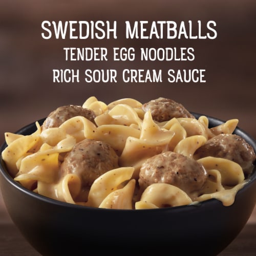 Marie Callender's Swedish Meatballs Bowl Frozen Meal Perspective: left