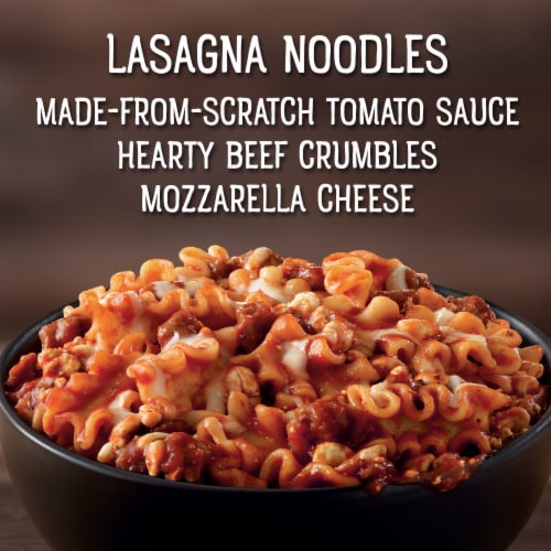 Marie Callender's Lasagna With Meat & Sauce Bowl Frozen Meal Perspective: left