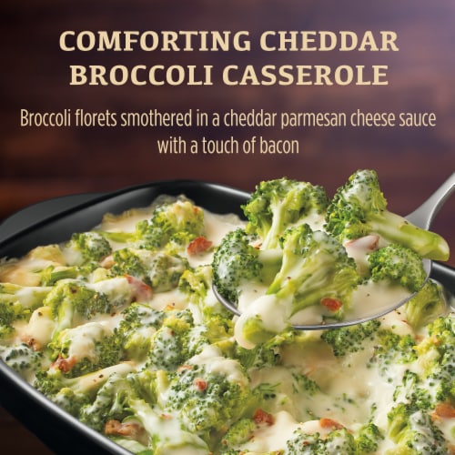 Marie Callender's Sides Cheddar Broccoli Casserole Frozen Food Perspective: left