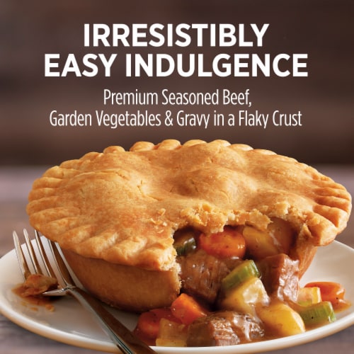 Marie Callender's Beef Pot Pie Frozen Meal Perspective: left