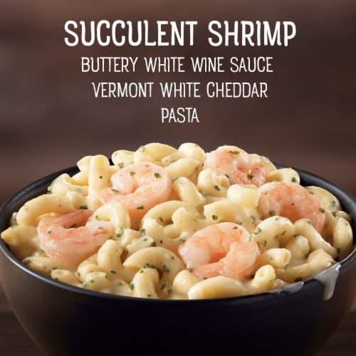 Marie Callender's White Wine And Butter Shrimp Mac And Cheese Bowl Frozen Meal Perspective: left