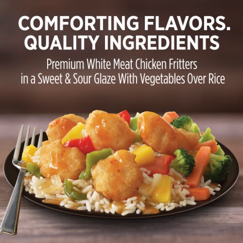 Marie Callender’S Sweet And Sour Chicken Frozen Meal Perspective: left
