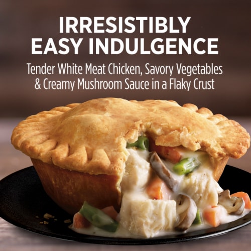 Marie Callender's Creamy Mushroom Chicken Pot Pie Frozen Meal Perspective: left