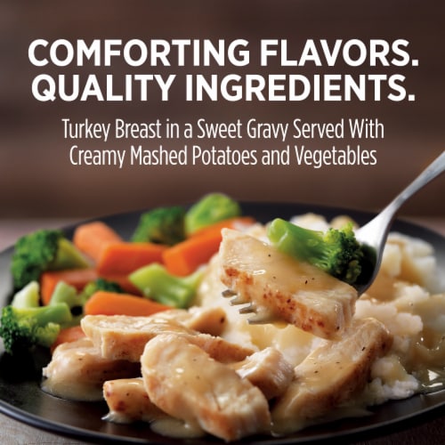 Marie Callender’S Honey Roasted Turkey Breast Frozen Meal Perspective: left