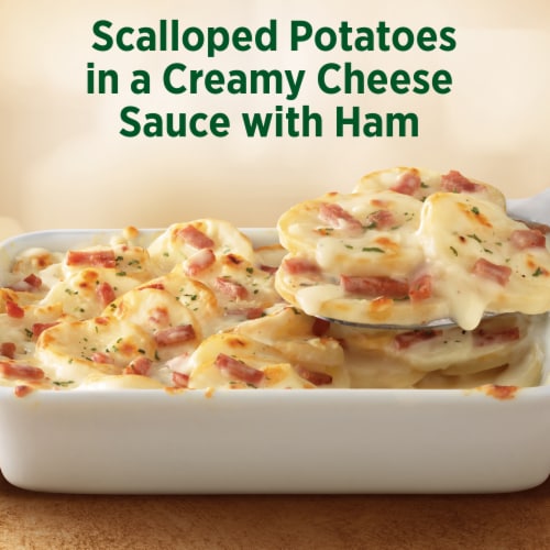 Marie Callender's® Family Size Scalloped Potatoes in Creamy Cheese Sauce with Ham Frozen Meal Perspective: left