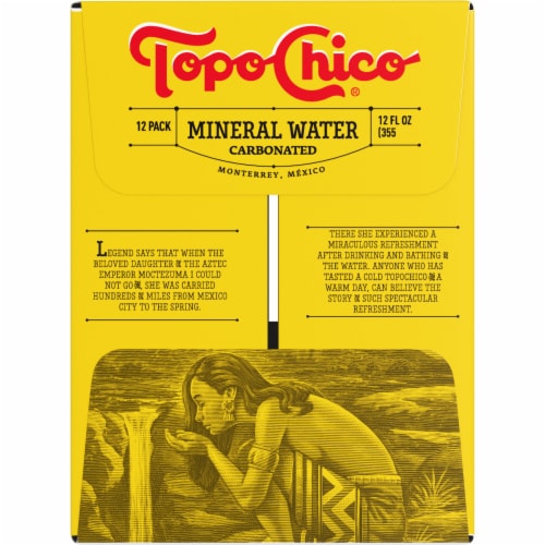 Topo Chico Mineral Sparkling Bottled Water Perspective: left