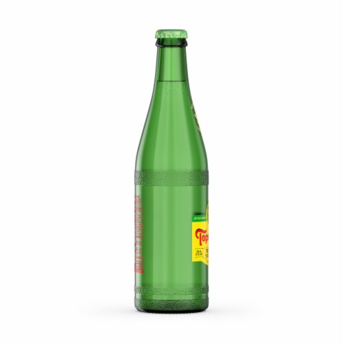 Topo Chico Mineral Twist of Lime Flavored Sparkling Bottled Water Perspective: left