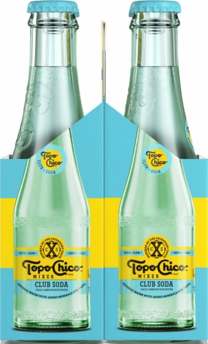 Topo Chico™ Mixer Club Soda Glass Bottles Perspective: left