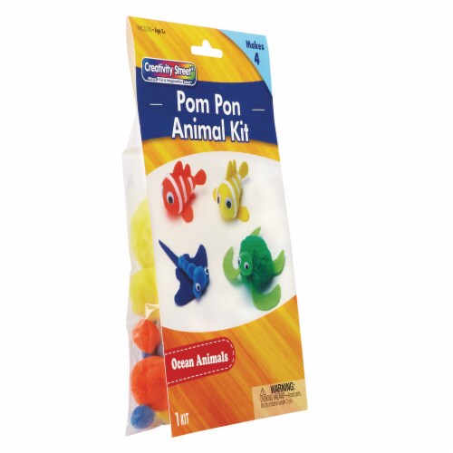 Creativity Street® Ocean Pom Pom Animal Kit Perspective: left