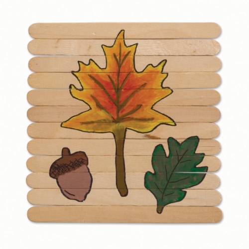 Creativity Street® Regular Craft Sticks - Natural Perspective: left