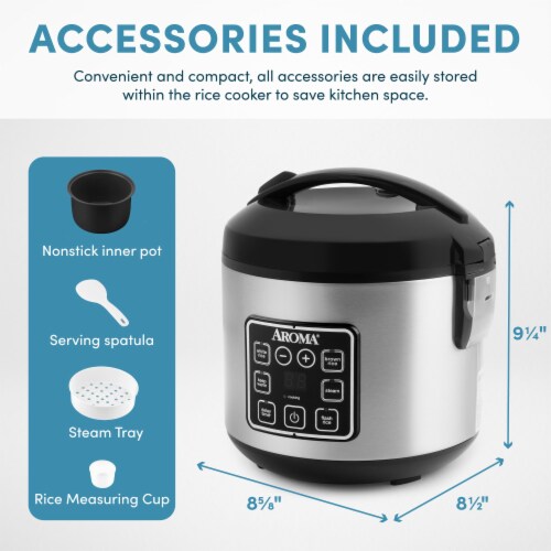 Aroma Housewares Digital Rice & Grain Multicooker Perspective: left