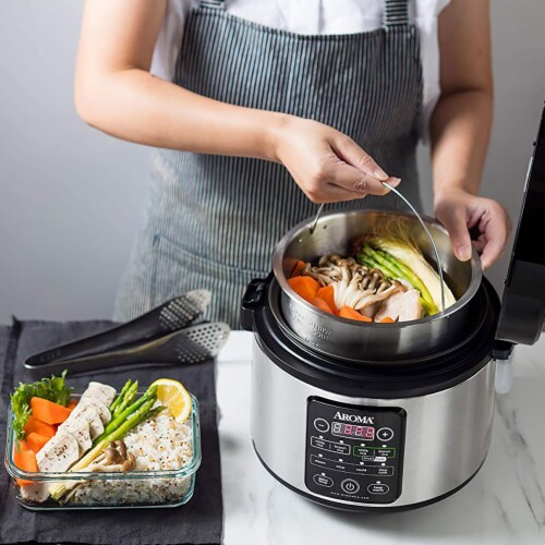 Aroma Housewares Multi Use 20 Cup Smart Carb Rice Cooker w/ Cool