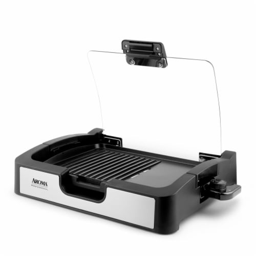 Aroma® Electric Indoor Grill & Griddle Perspective: left