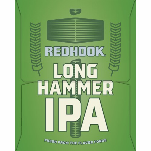 Redhook Brewery Long Hammer IPA Beer 4 Cans Perspective: left