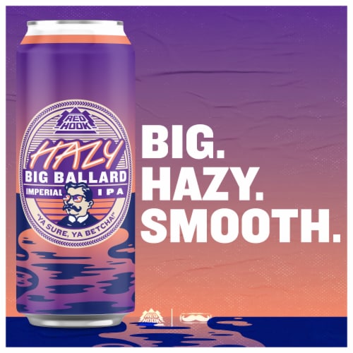 Redhook Hazy Big Ballard Imperial IPA Perspective: left