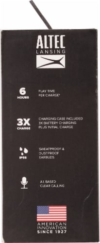 Altec Lansing Truly Wireless Nano Earbuds 3.0 - Black Perspective: left