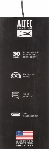 Altec Lansing Nanophone ANC 2.0 Noise Cancelling Wireless Headphone - Black Perspective: left